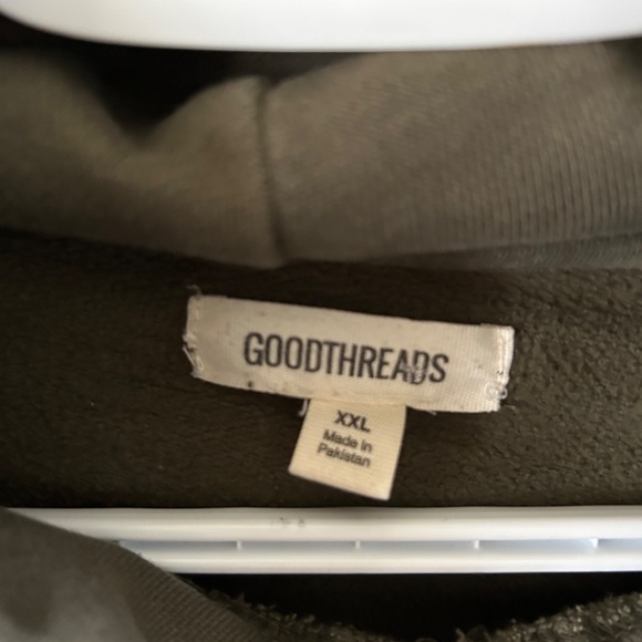 Men's Goodthreads Hoodie Army Green - Size XXL - Picture 3 of 3